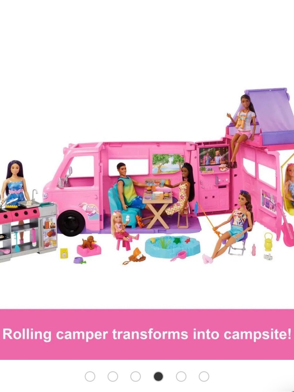 Barbie Pink Dream Camper Playset